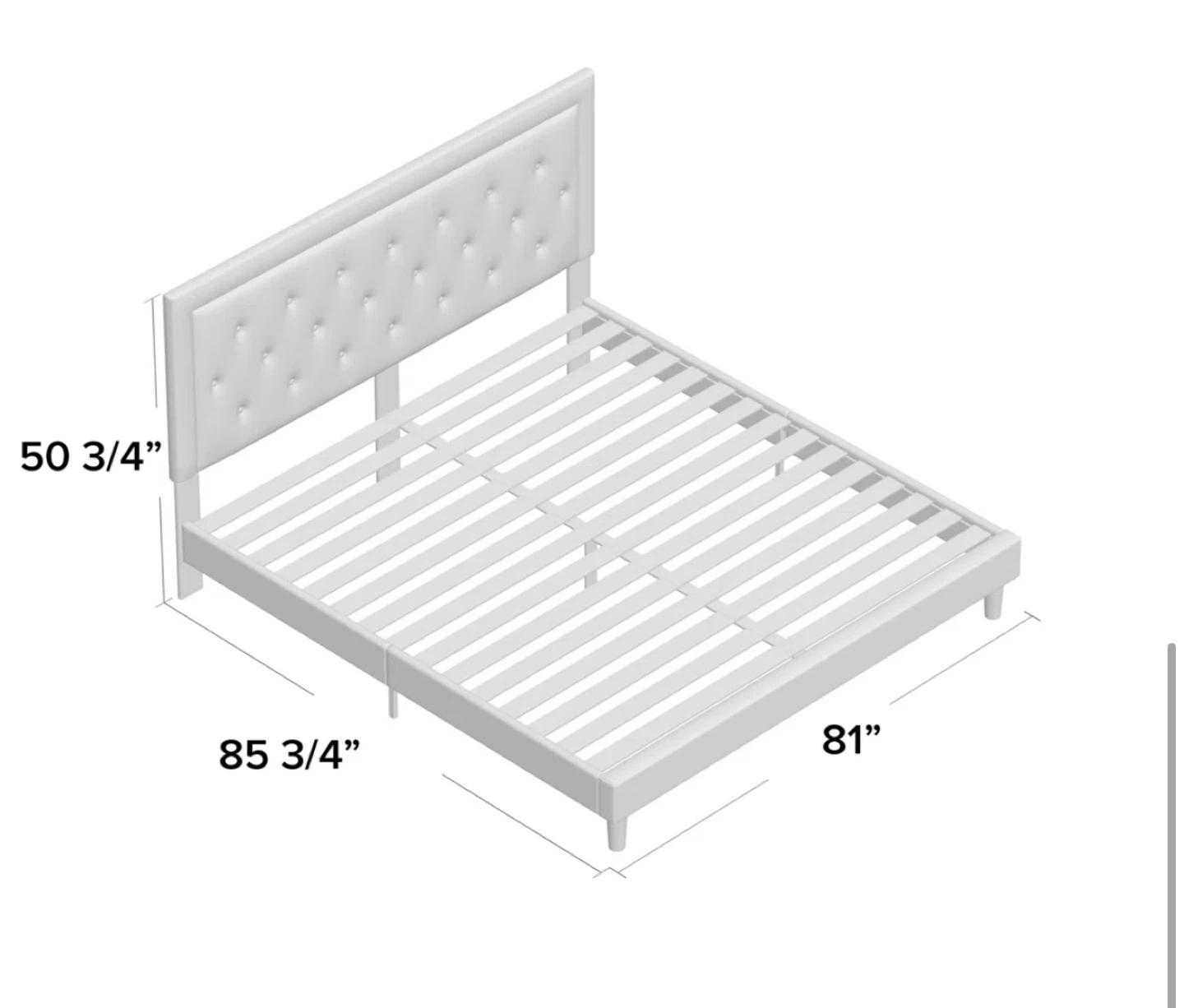 King Bed Frame NEEDS TO GO ASAP - photo 3