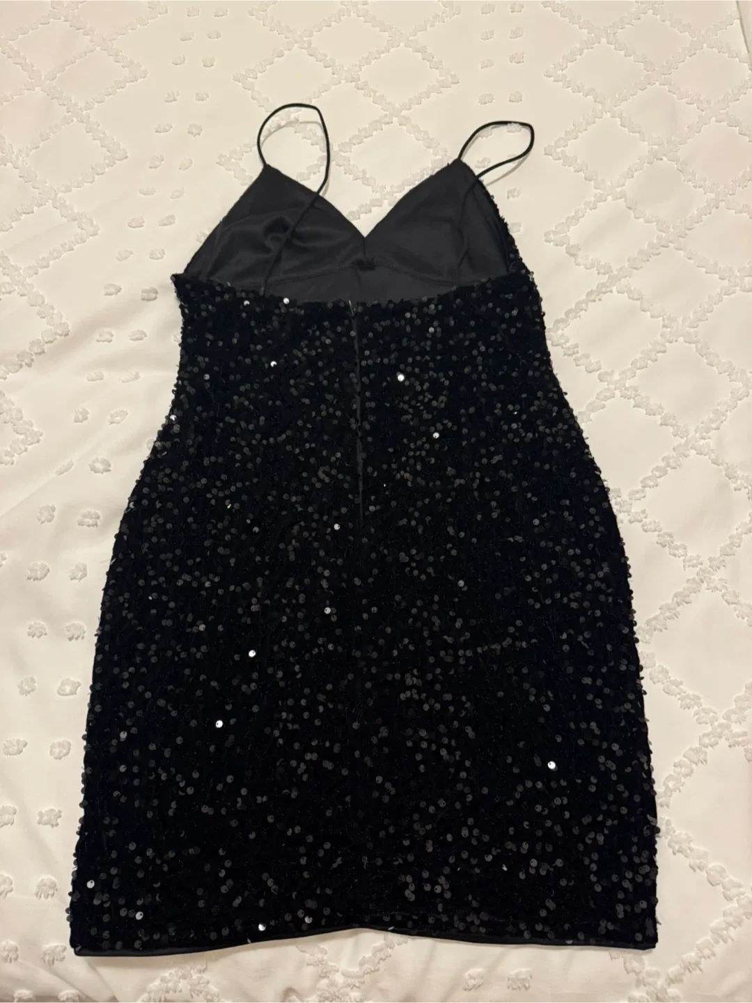Black Sequin Mini Dress - M image indicator(3)