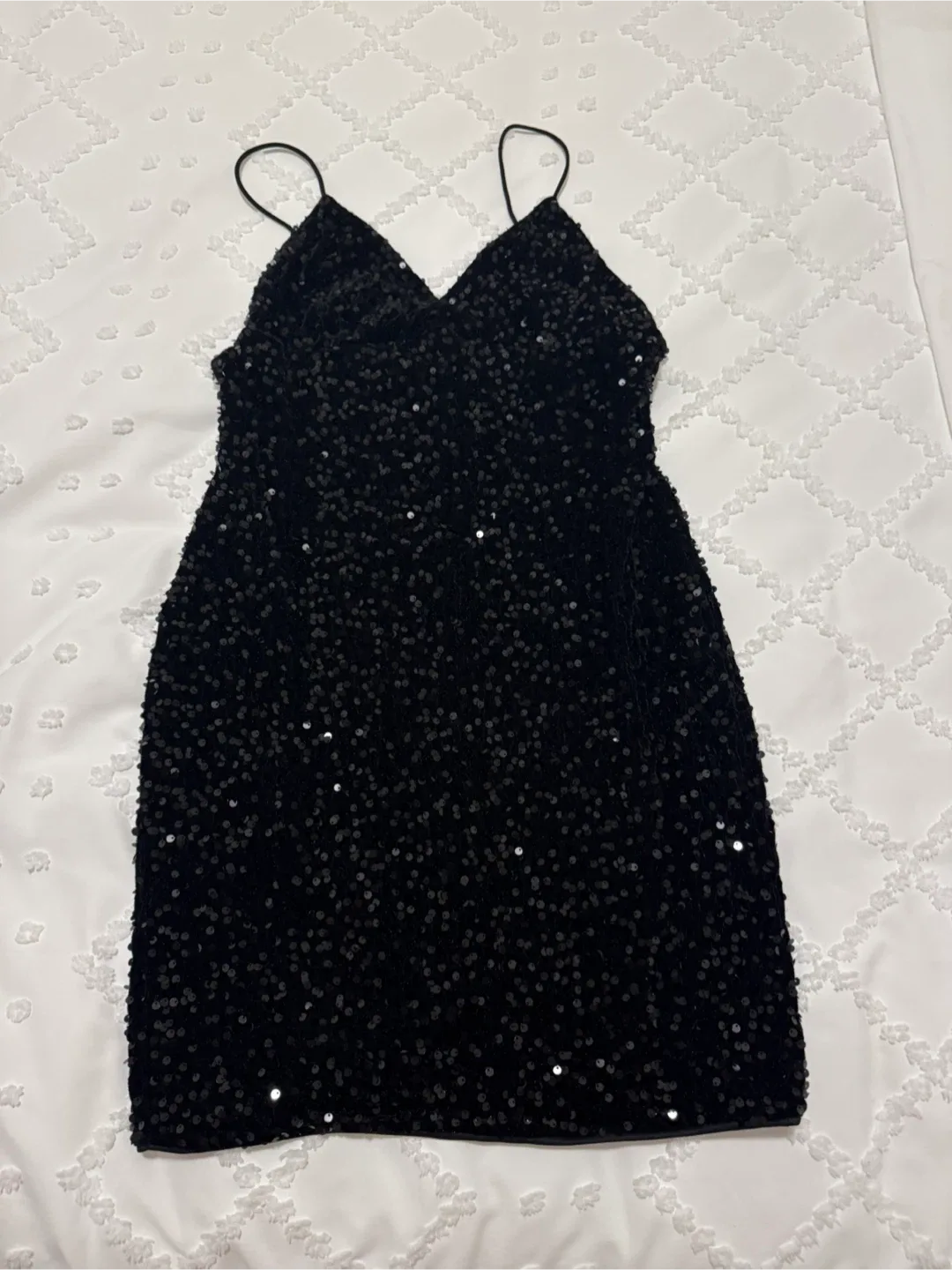 Black Sequin Mini Dress - M image indicator(2)