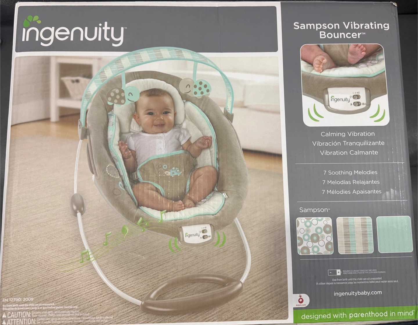 Ingenuity Sampson Vibrating Bouncer - Brand New! - photo 4