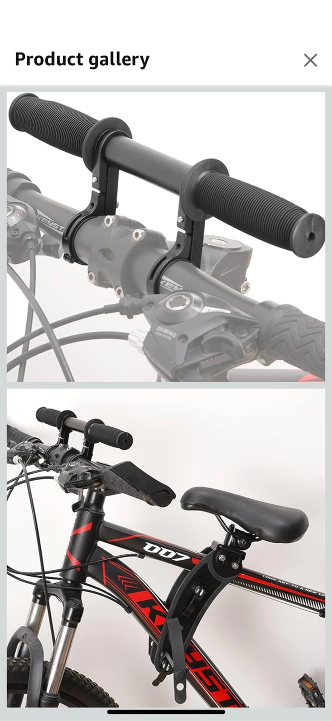 Kids  shotgun bike seat - photo 3