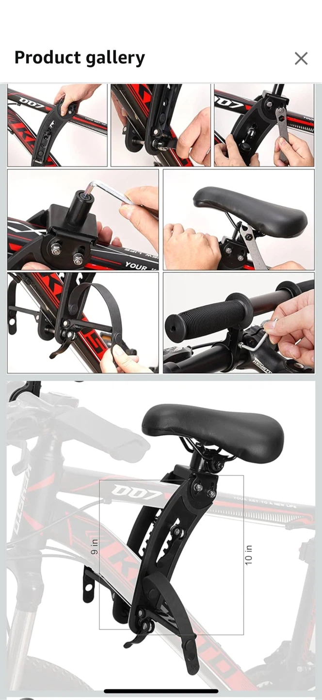 Kids  shotgun bike seat - photo 2