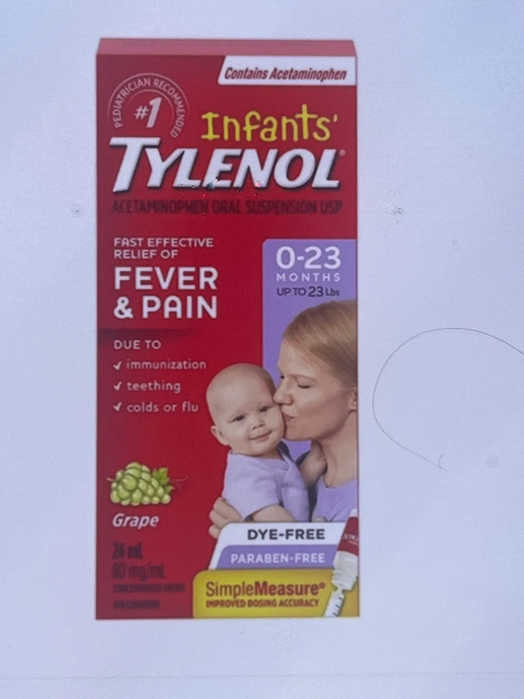 Infants' Tylenol Grape - Fever & Pain Relief thumbnail