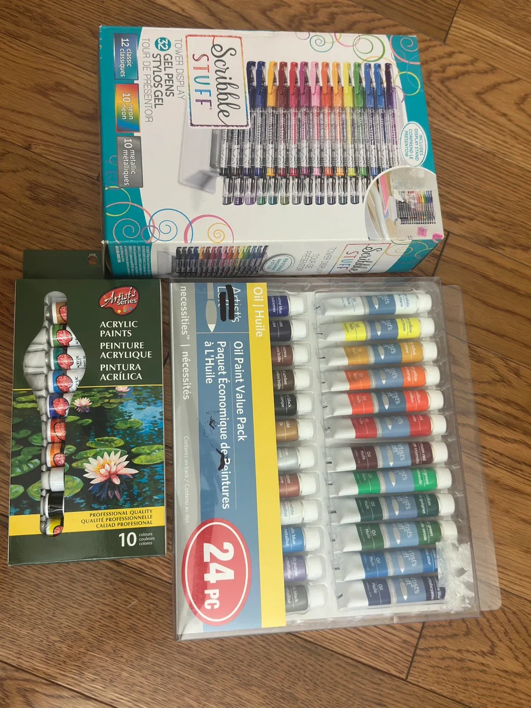 Brandnew Binders,Backpacks,Oil paint,Gel pens image indicator(7)