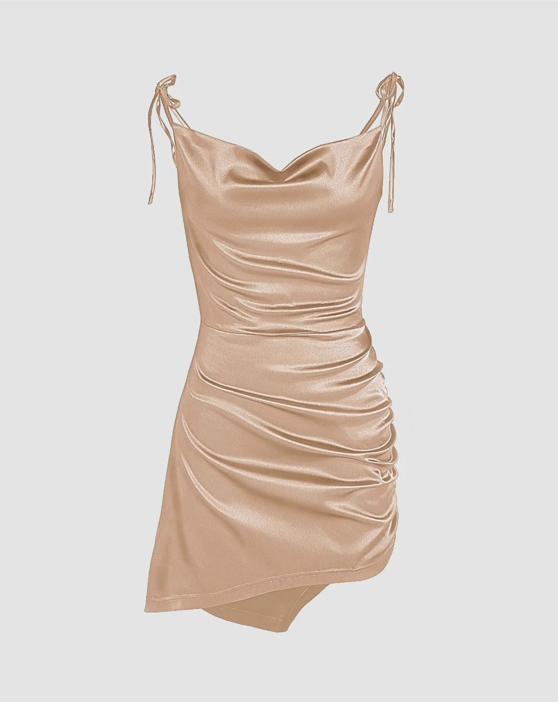 CIDER Gold Mini Dress