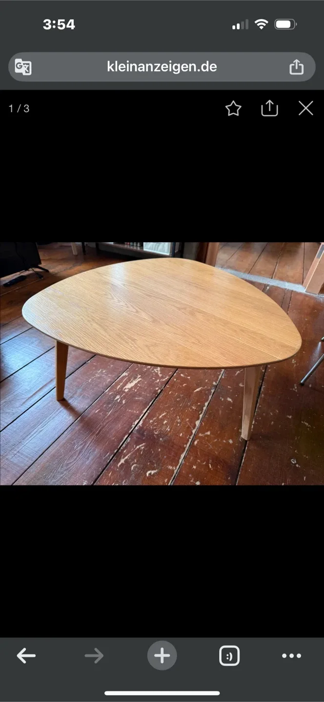 Oval structube Coffee Table - Wood image indicator(4)