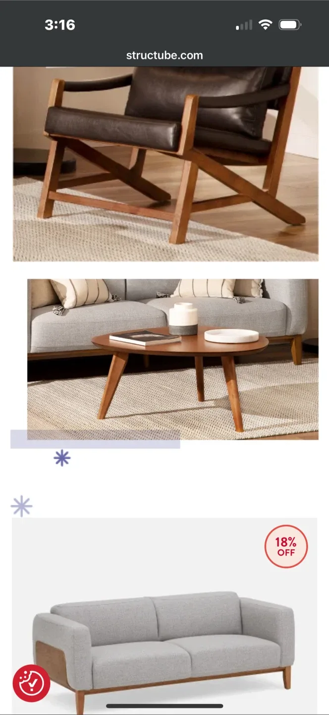 Oval structube Coffee Table - Wood image indicator(5)