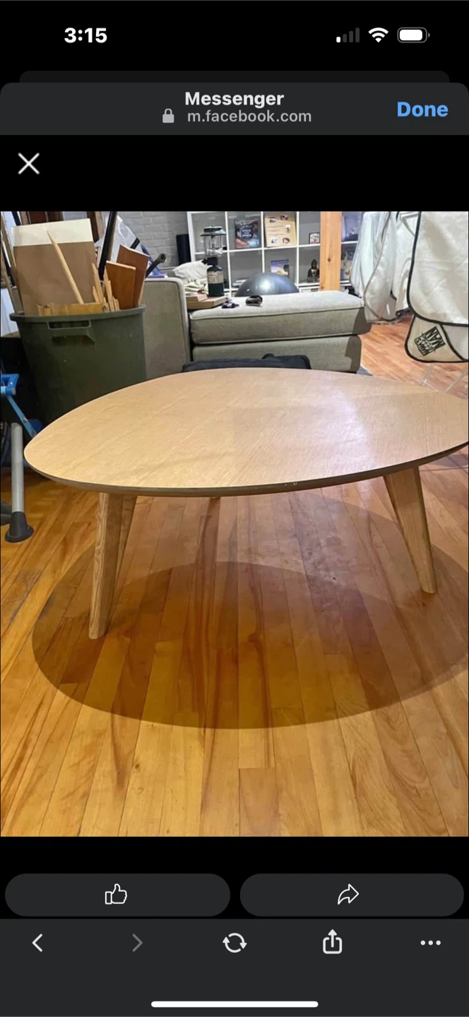 Oval structube Coffee Table - Wood