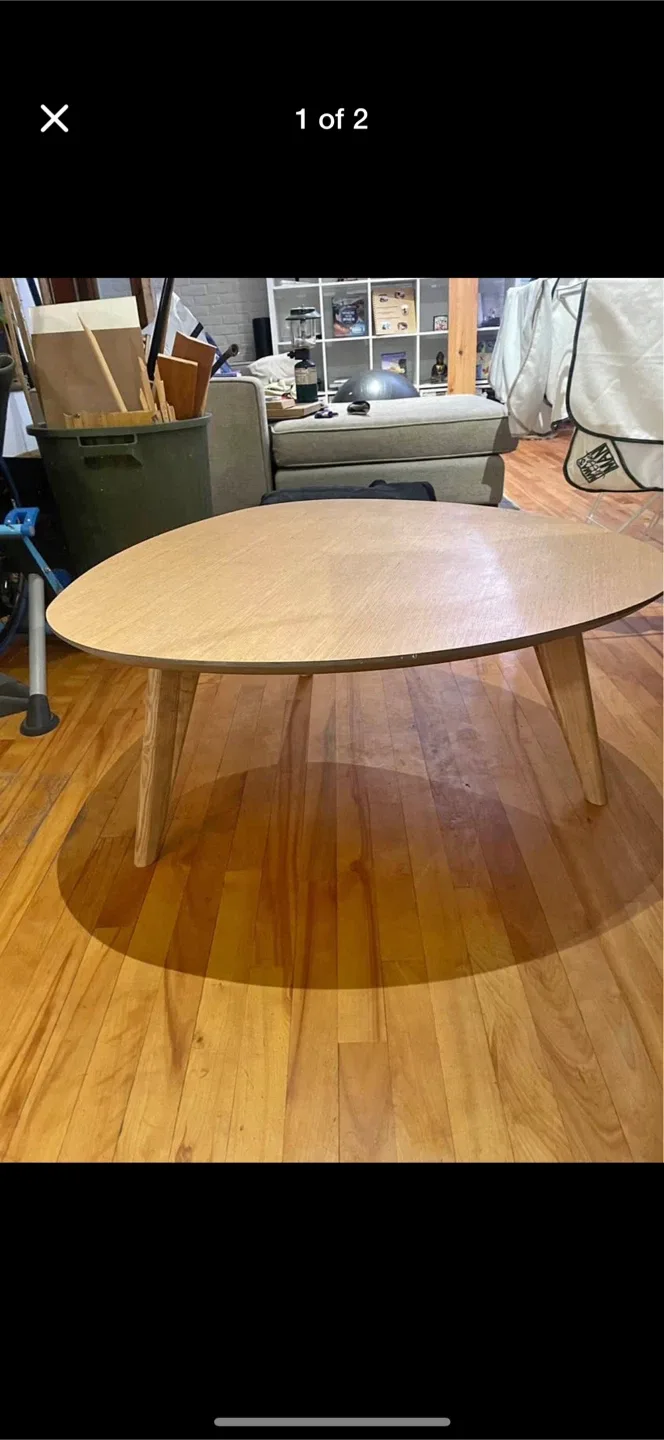 Oval structube Coffee Table - Wood image indicator(3)