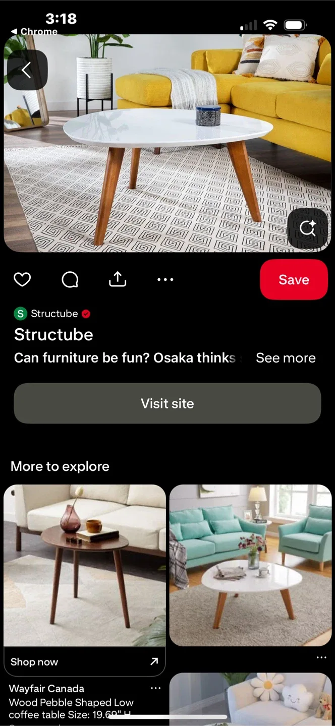 Oval structube Coffee Table - Wood image indicator(6)