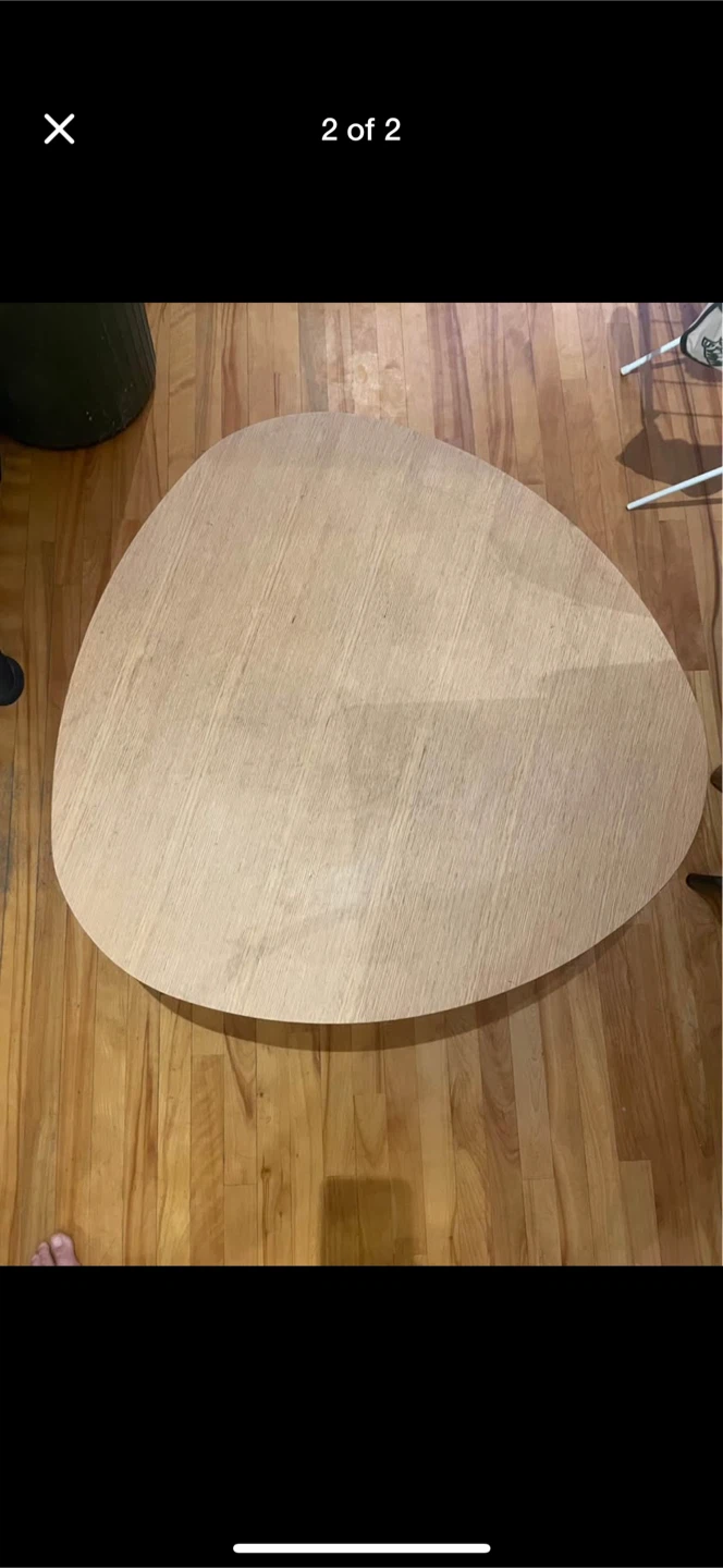 Oval structube Coffee Table - Wood - photo 2