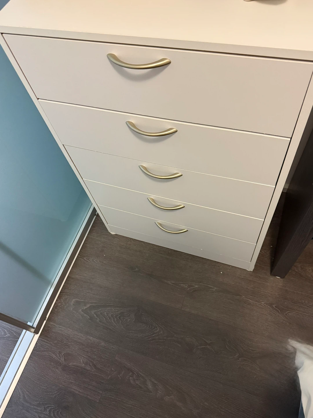 White 5-Drawer Chest