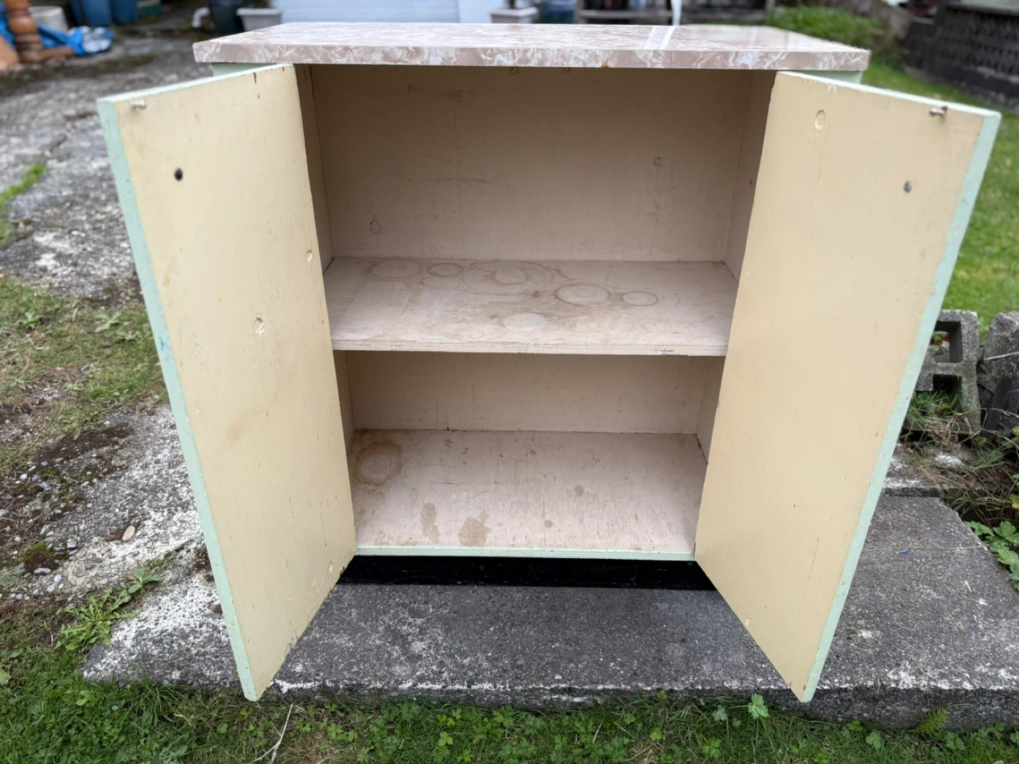 Solid wood Cabinet - Light Green - photo 2