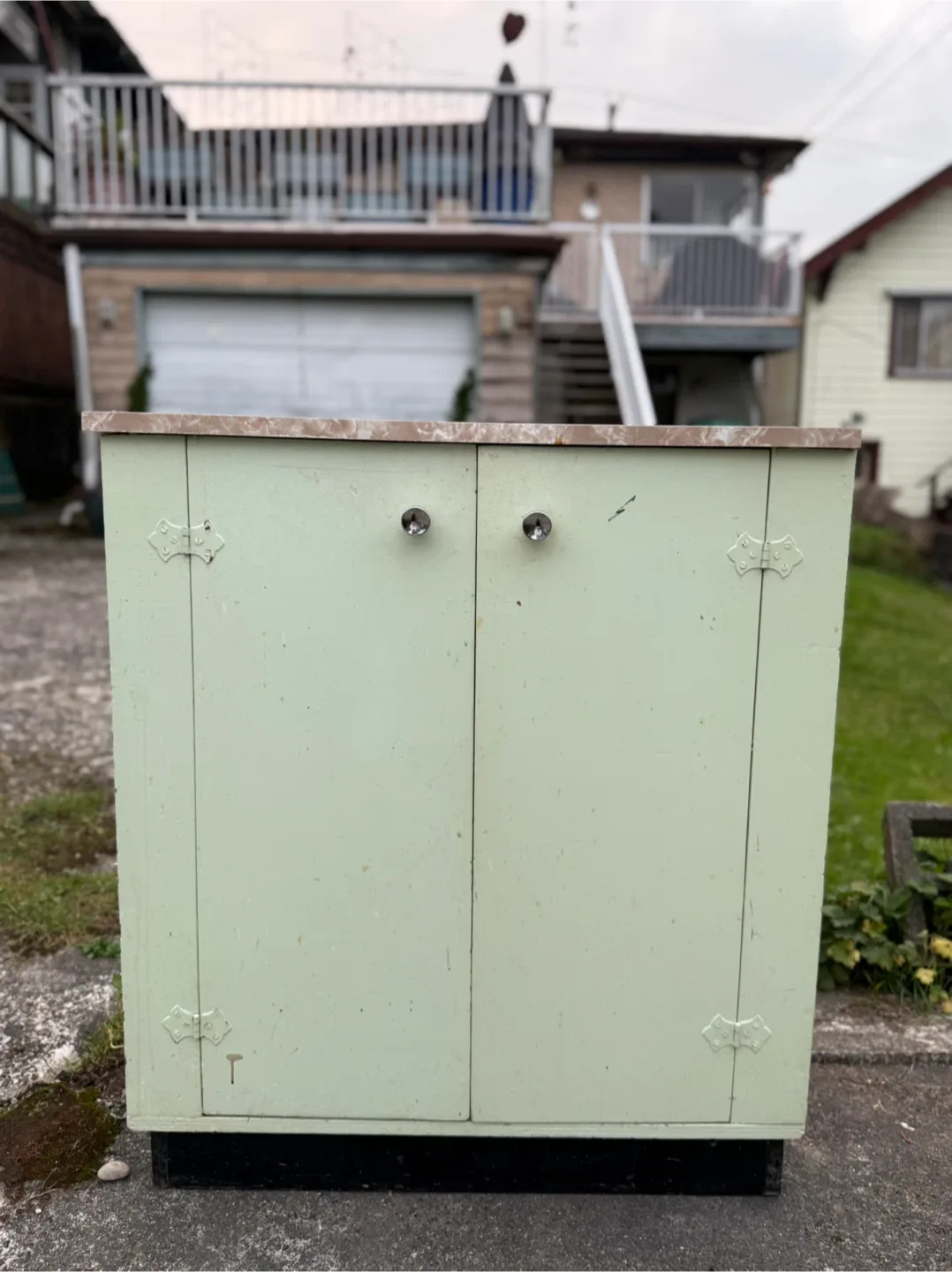 Solid wood Cabinet - Light Green
