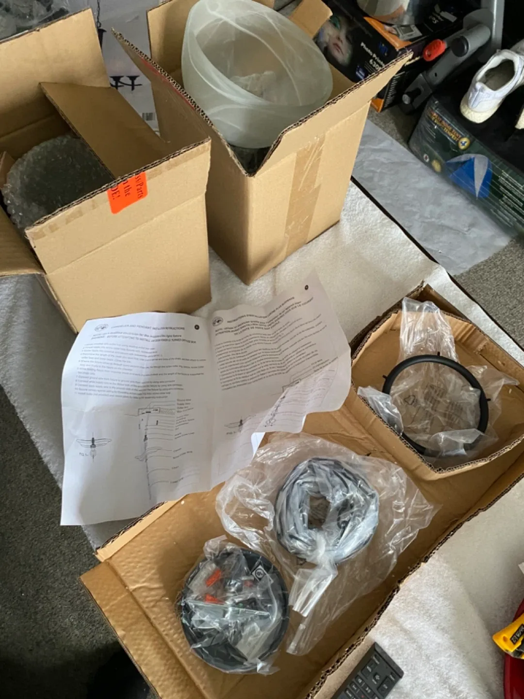 Hampton Bay 5-Light Chandelier - Weathered Bronze Finish image indicator(4)