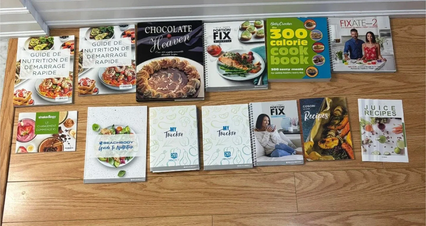 Variety of Cookbooks: Beachbody, Betty Crocker, Cosori thumbnail