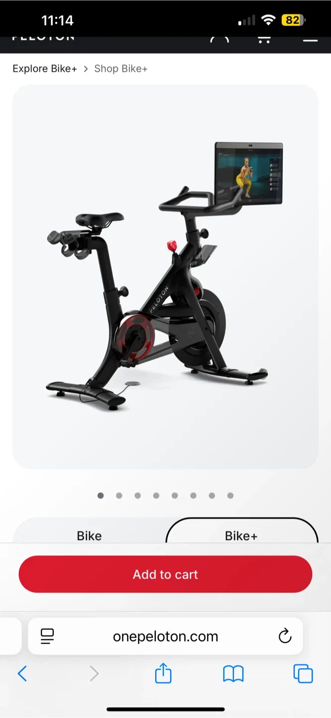 Peloton Bike+ image indicator(3)