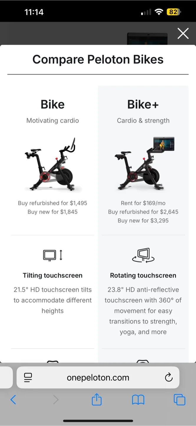 Peloton Bike+ image indicator(7)