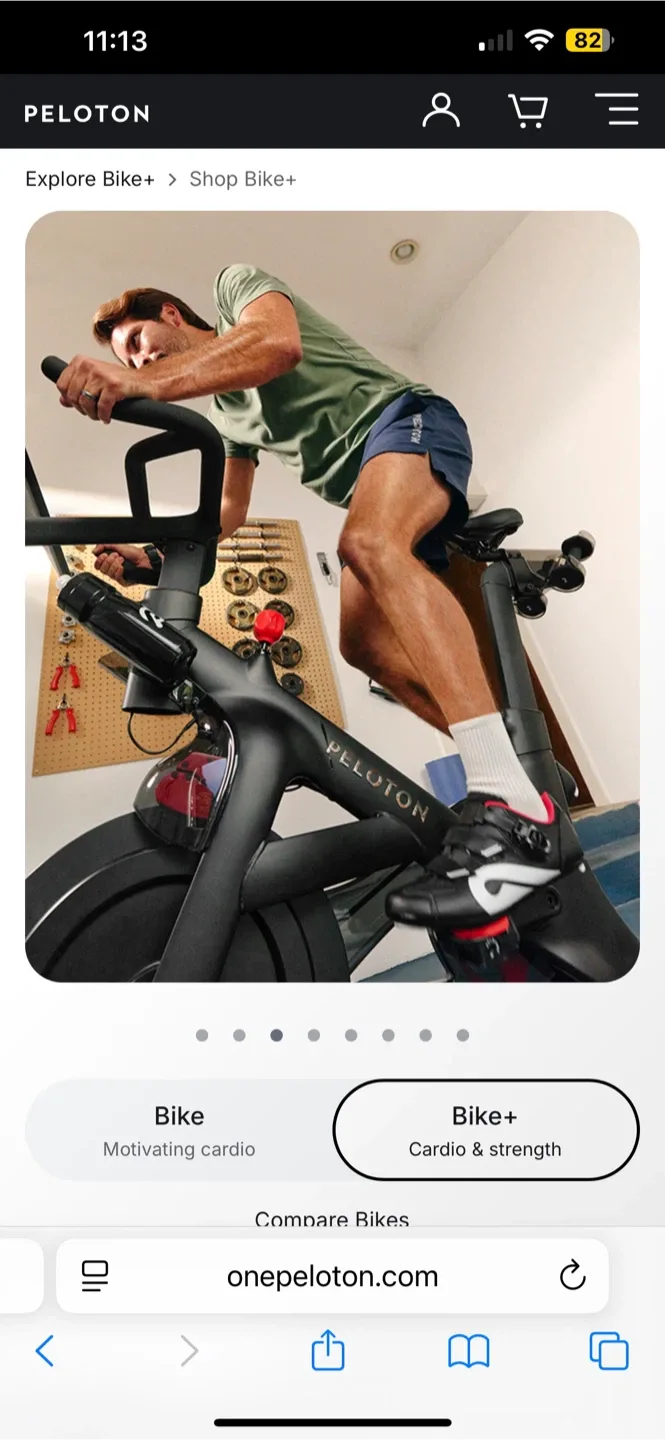 Peloton Bike+ image indicator(5)