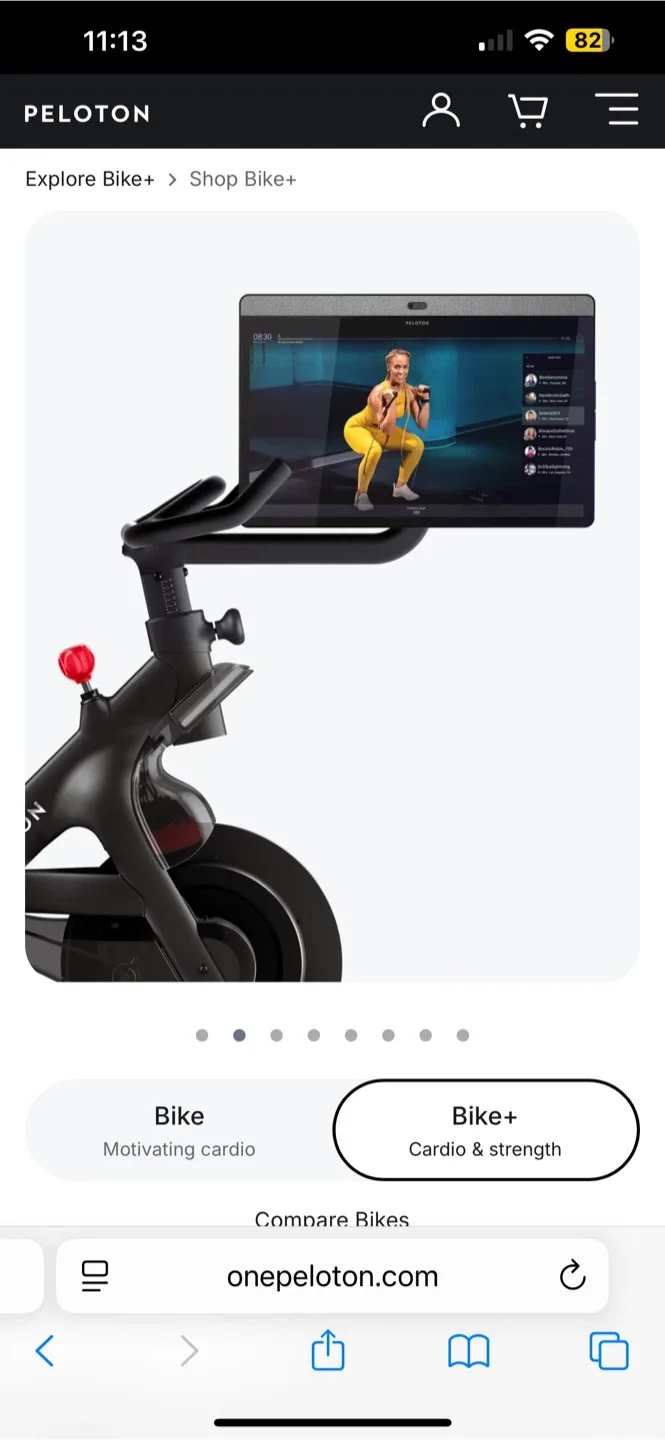 Peloton Bike+ image indicator(2)