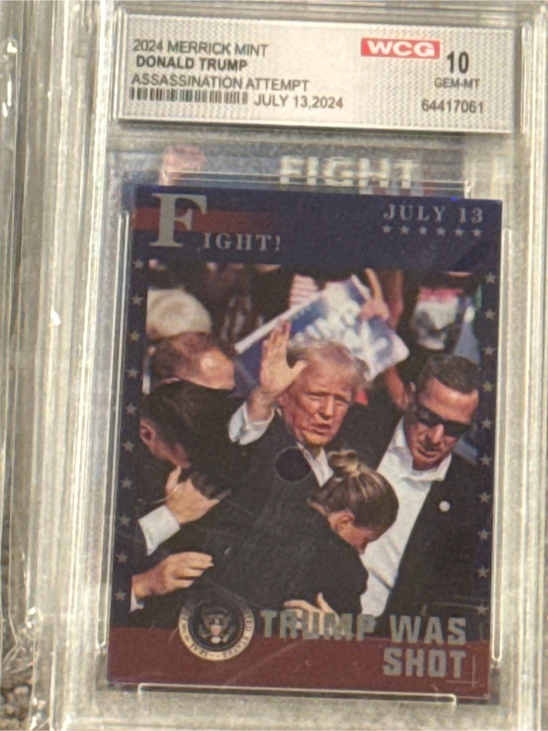 2024 Merrick Mint Donald Trump Assassination Attempt Card