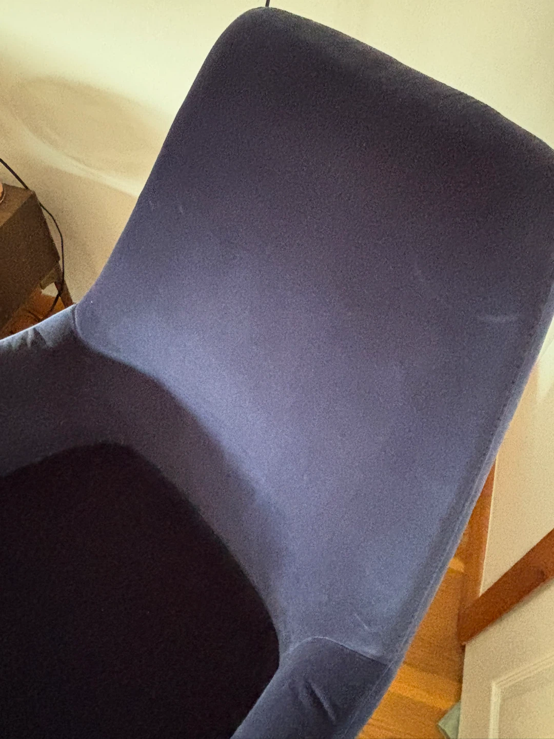 CB2 SAIC Quantam navy blue rocking chair - photo 5