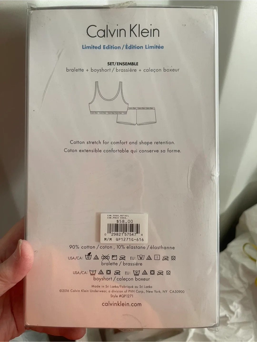 New Calvin Klein Ltd Edition Bralette & Boyshort Set size medium image indicator(2)