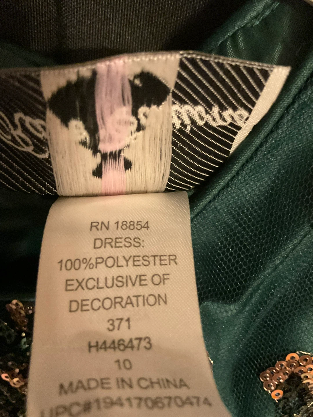 Rare Editions Green Dress Size 10 - photo 4
