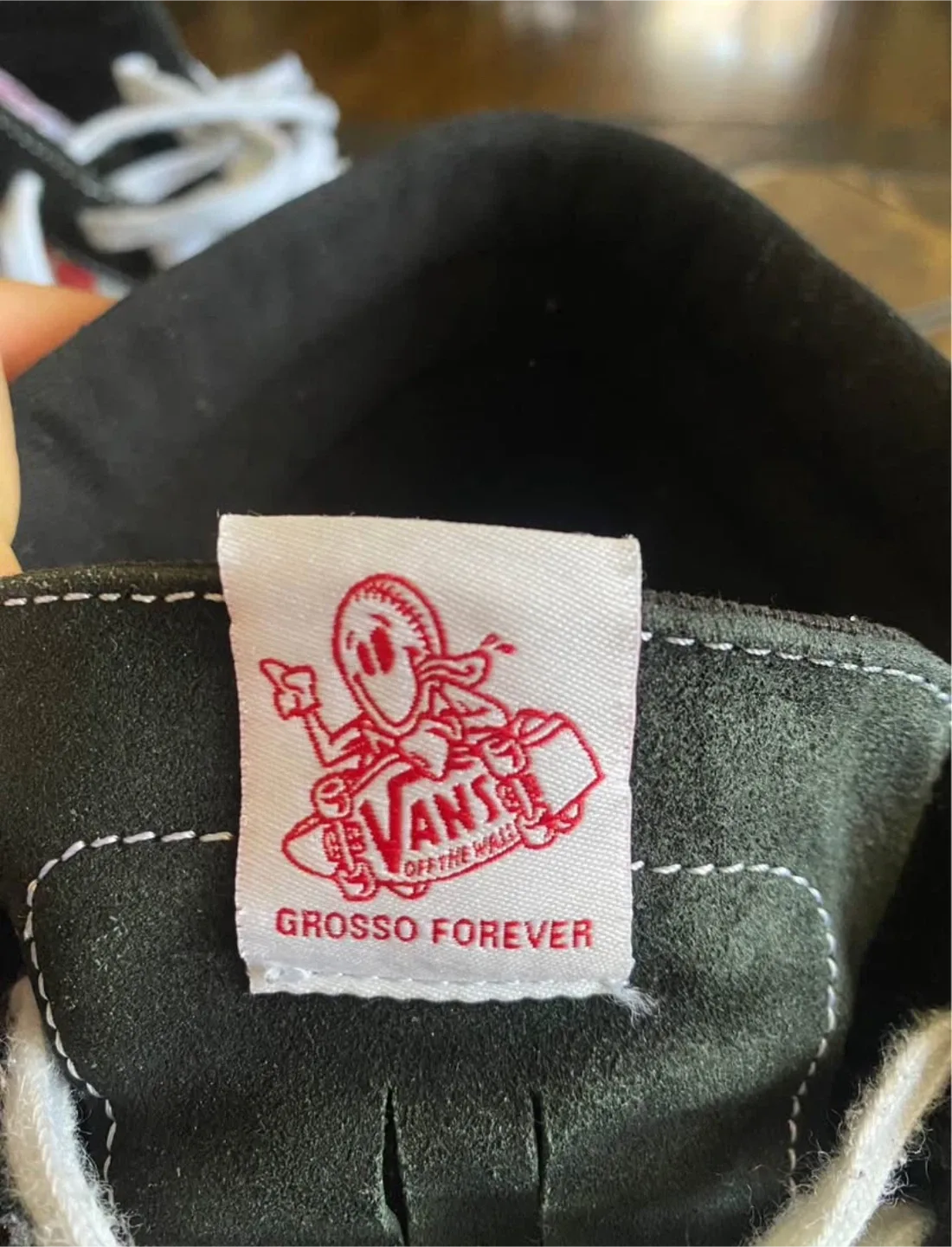 Vans Sk8-Hi Red/Grey Checkerboard, US Men's 13 image indicator(3)