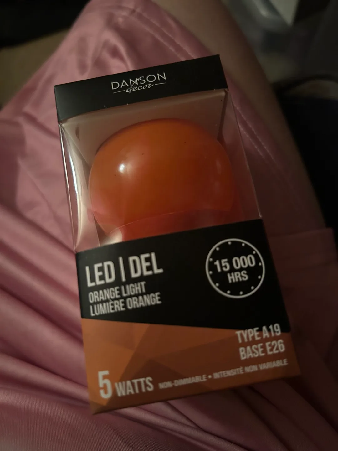 Danson Decor Orange LED Light - New in Box!