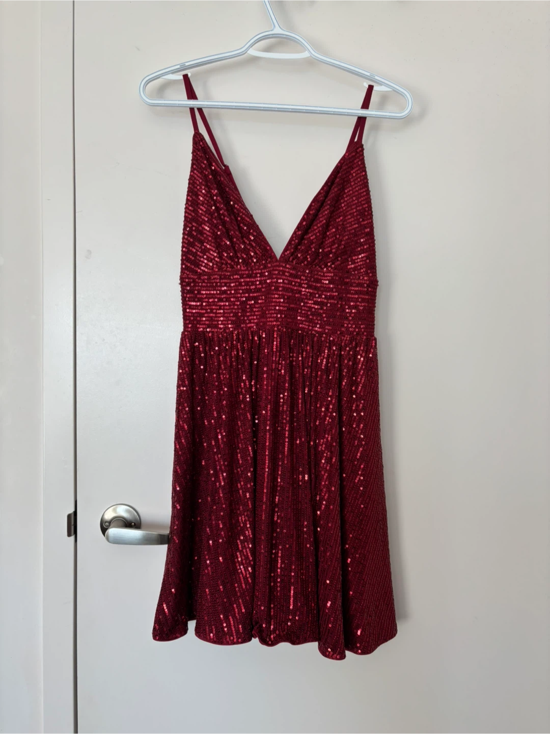 Red Sequin Dress