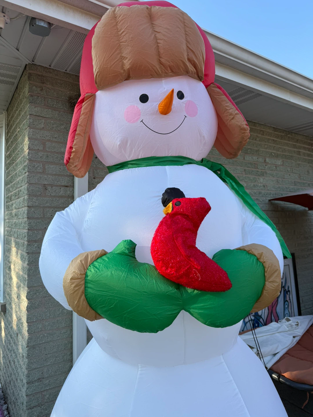 Christmas Inflatable Snowman&Cardinal light check more pictures - photo 5
