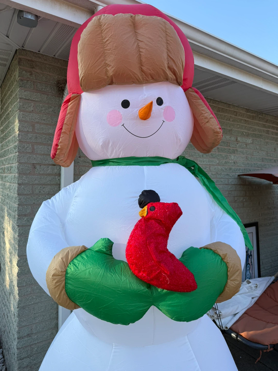 Christmas Inflatable Snowman&Cardinal light check more pictures - photo 2
