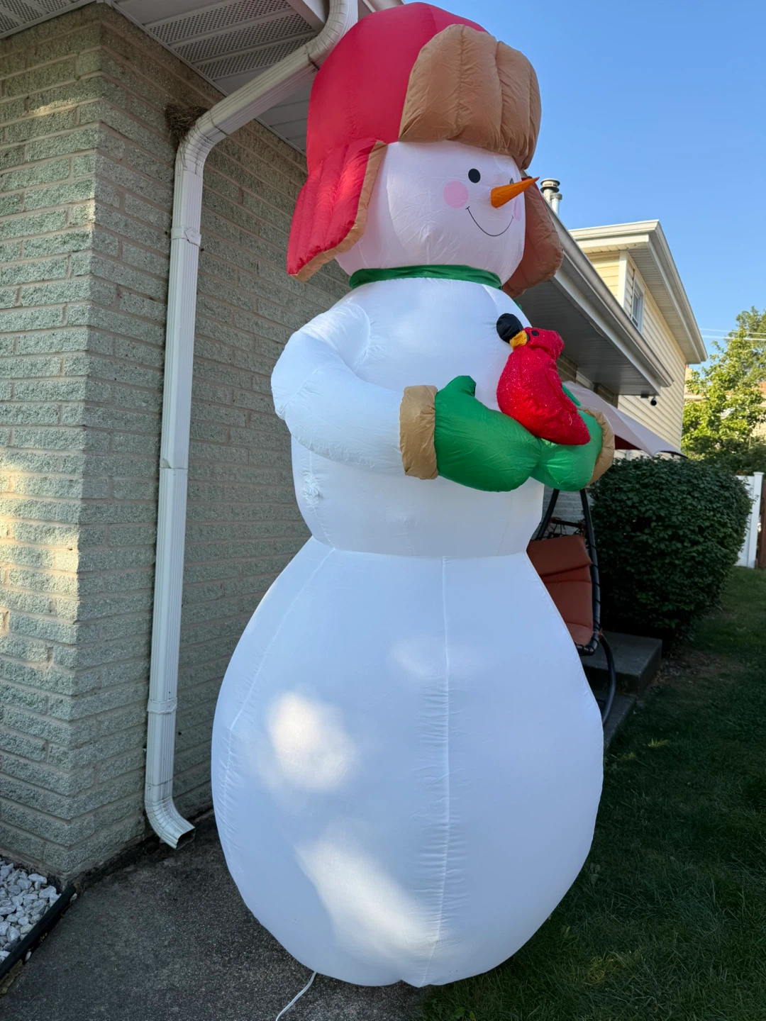 Christmas Inflatable Snowman&Cardinal light check more pictures - photo 4