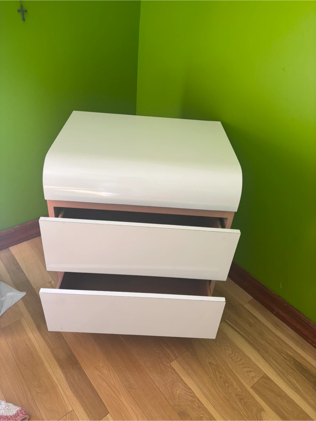 White 2-Drawer Dresser