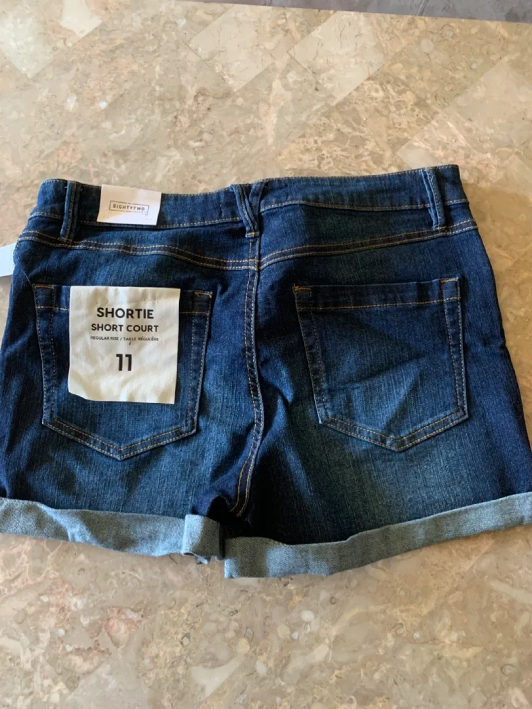 Ardene EightyTwo Denim Shortie Shorts - Size 11 image indicator(2)
