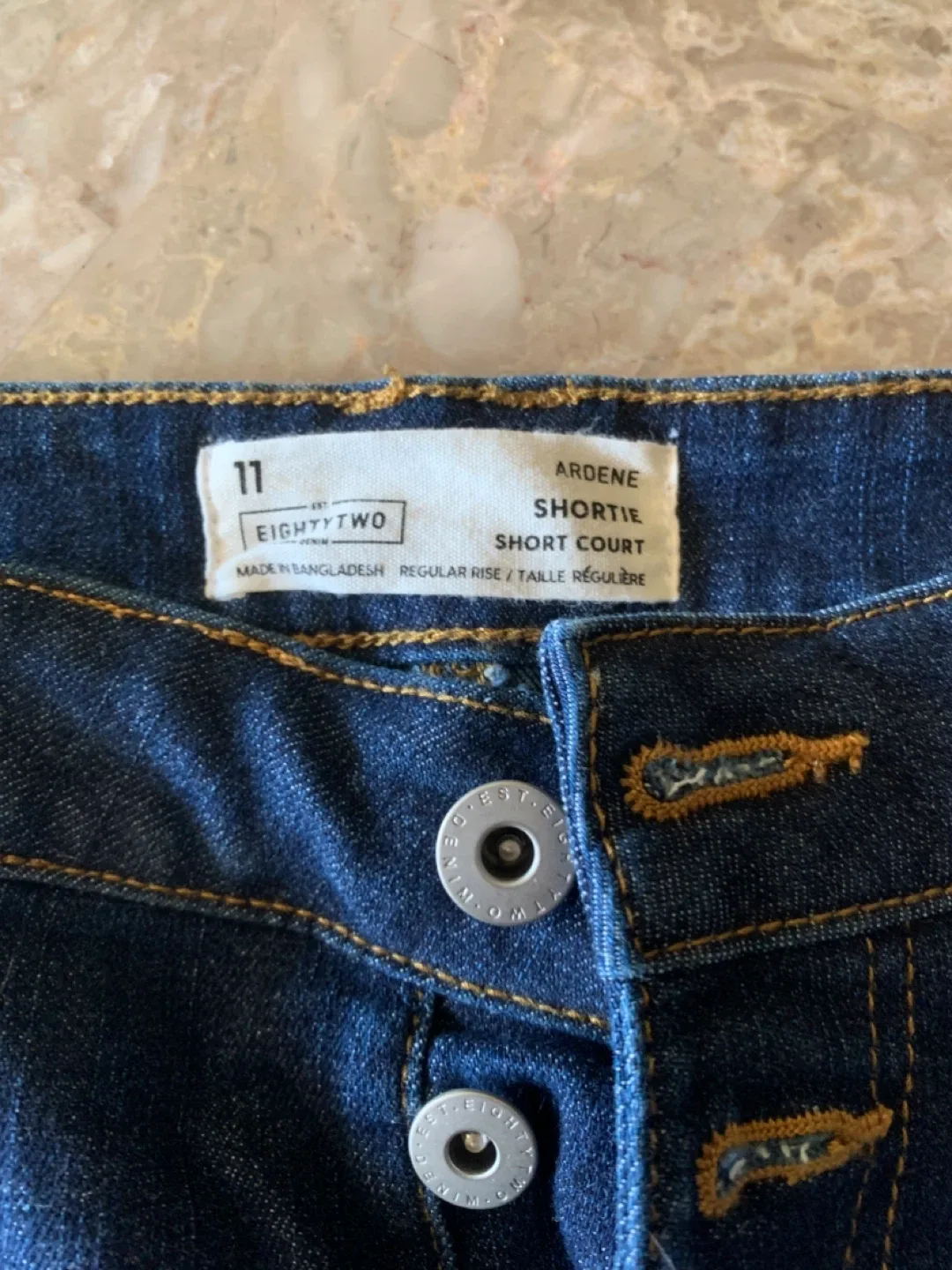 Ardene EightyTwo Denim Shortie Shorts - Size 11 image indicator(3)