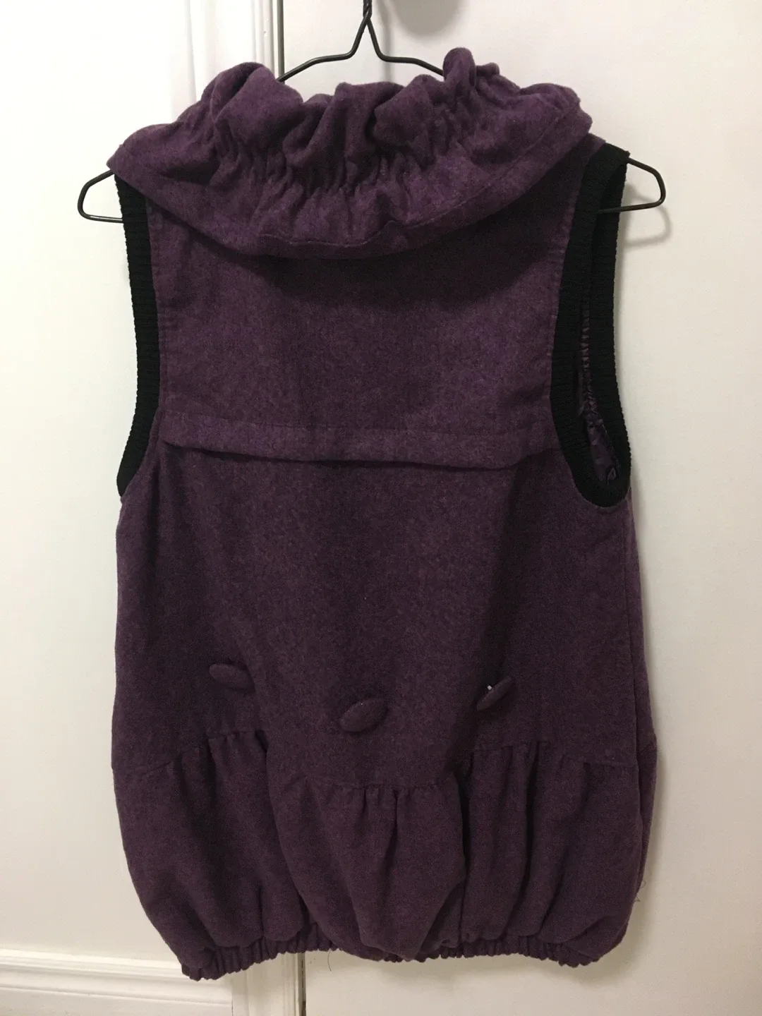 🧡Purple sleeveless flowy buttoned women small casual wear party image indicator(2)