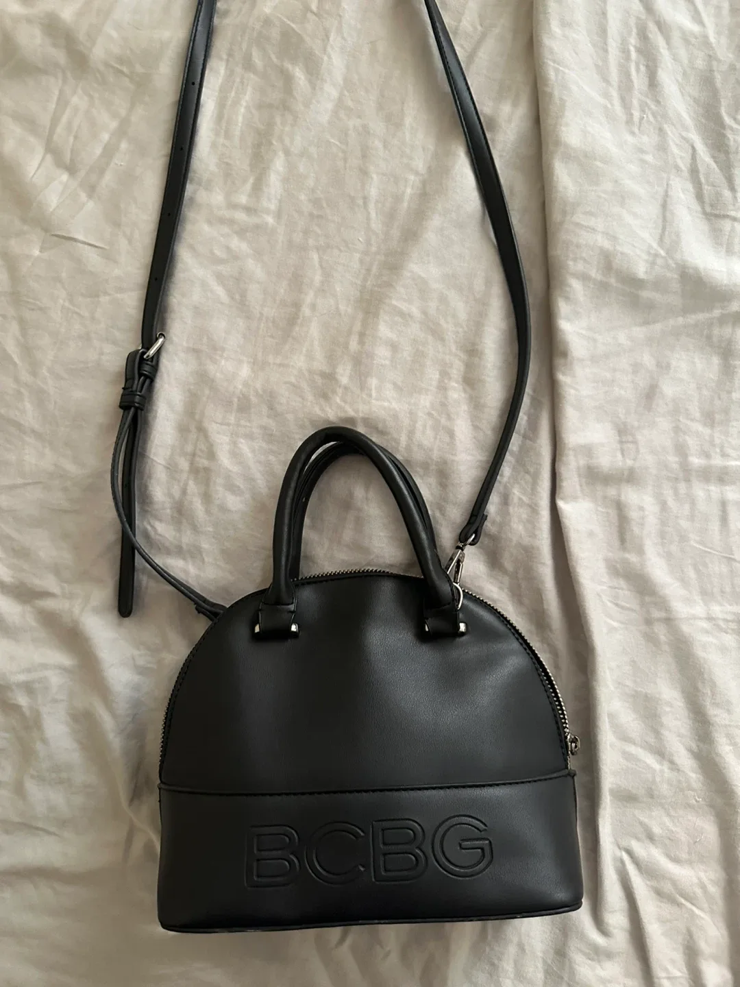 BCBG Black Satchel Bag thumbnail