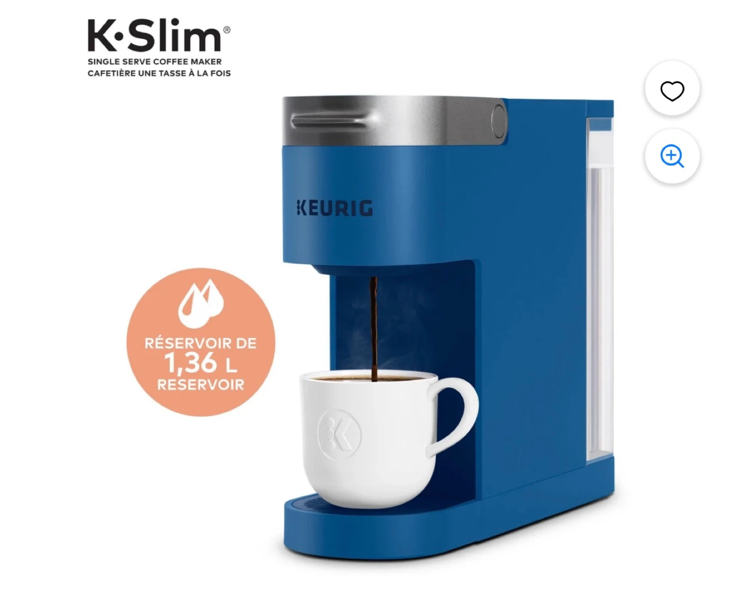 Keurig K-Slim Single Serve Coffee Maker - Blue - photo 5