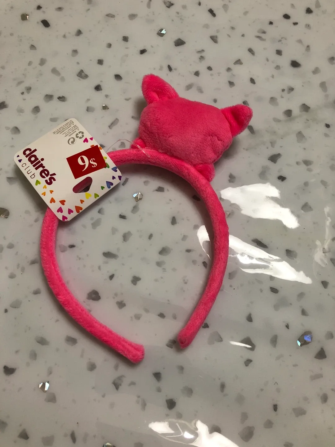 Claire's Club Pink Cat Headband - New image indicator(2)