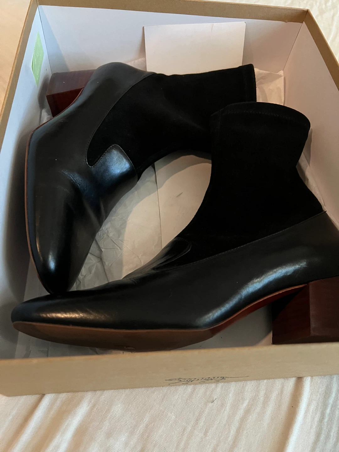 Tiger of Sweden Black Leather Sock Boots - Size 40