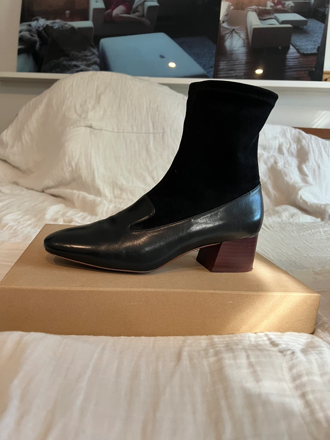 Tiger of Sweden Black Leather Sock Boots - Size 40 - photo 4
