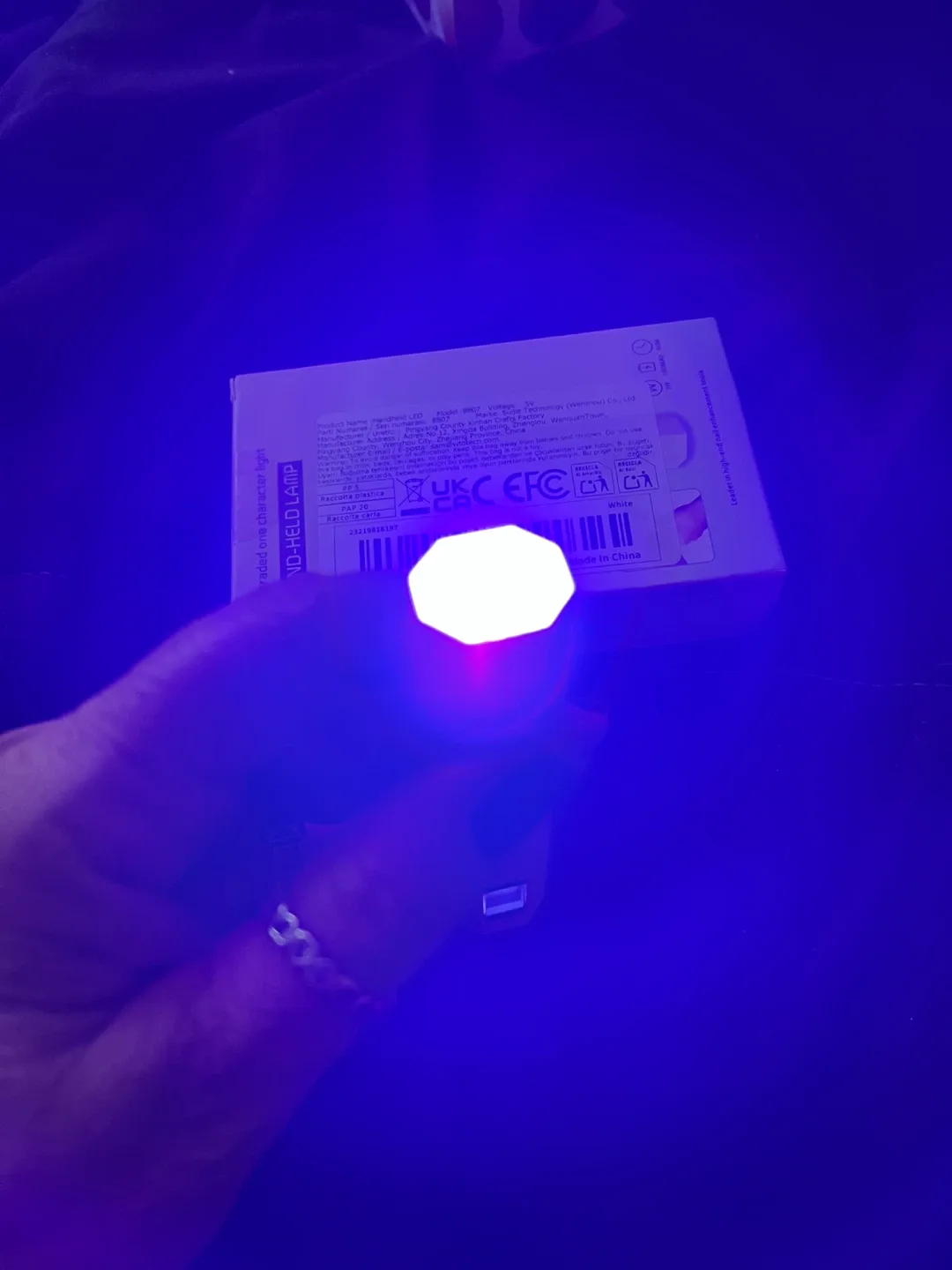 🧡Handheld LED Lamp for gel nails 💅 image indicator(2)