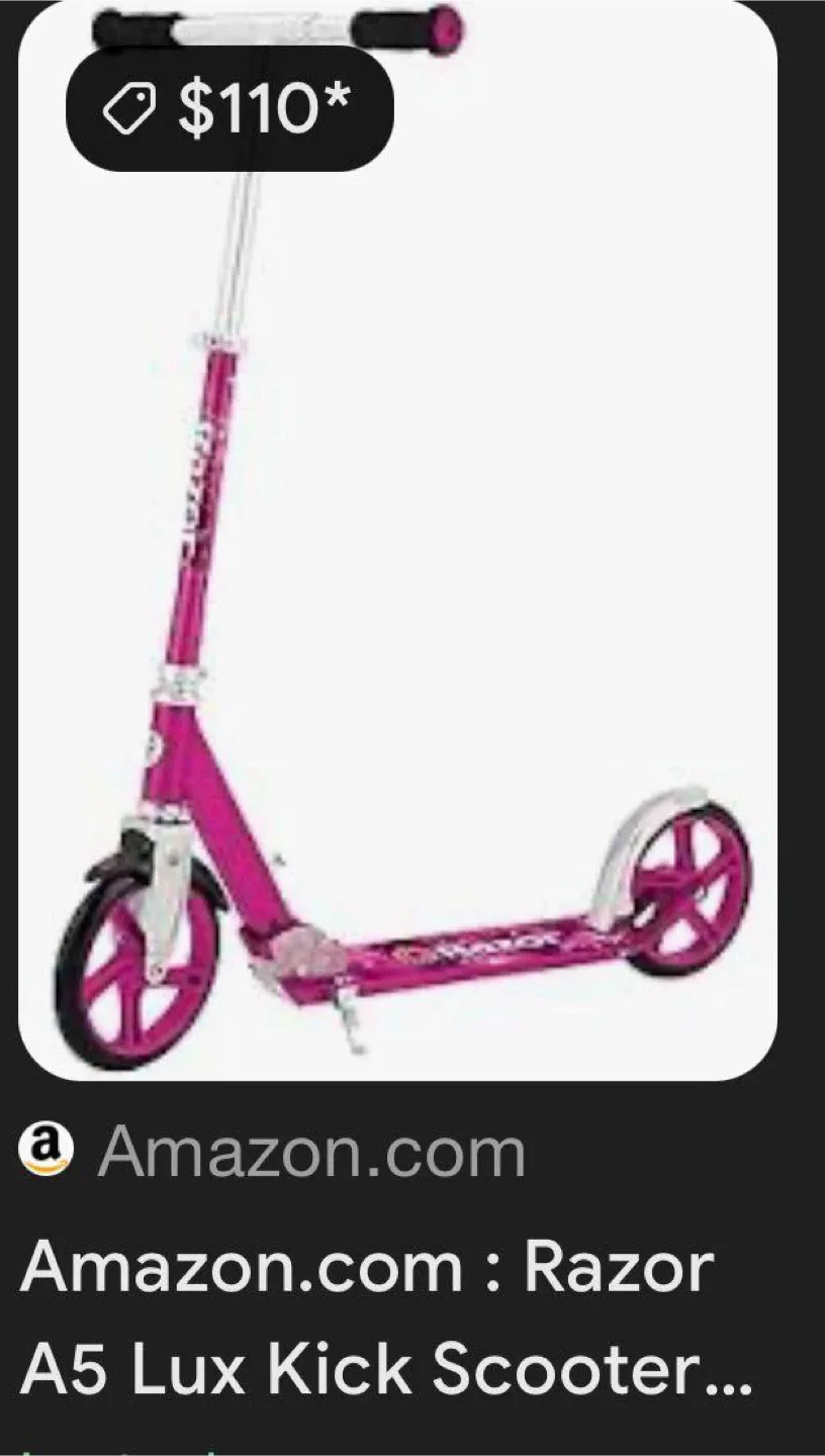 Razor A5 Lux Kick Scooter - Pink image indicator(2)