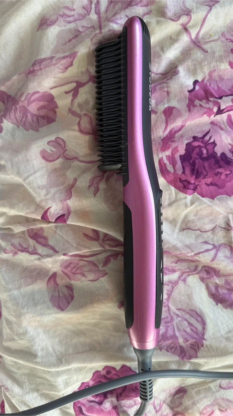 Sygouok Hair Straightener Brush - Pink image indicator(3)