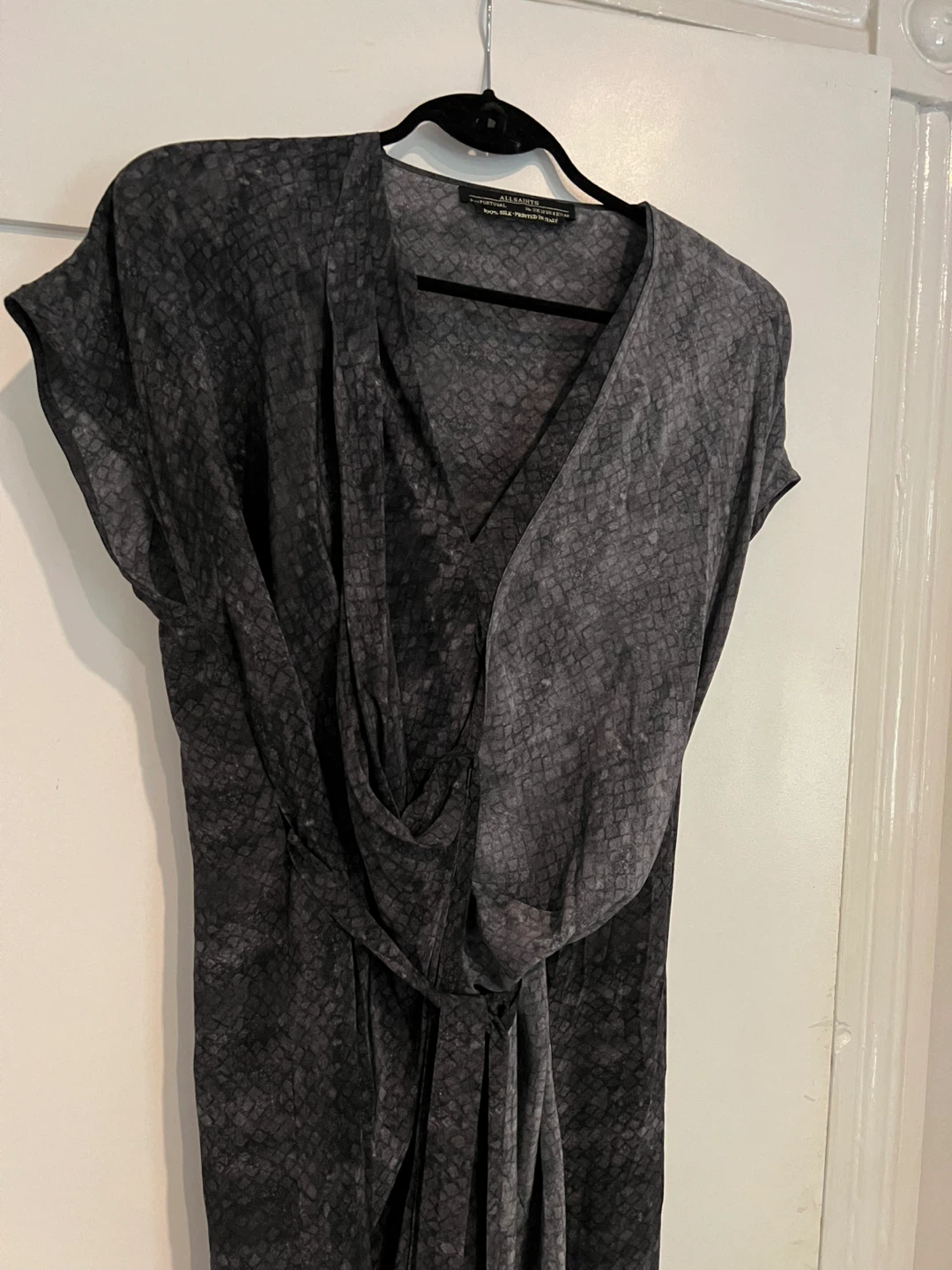 AllSaints Silk Blend Dress - Size 8