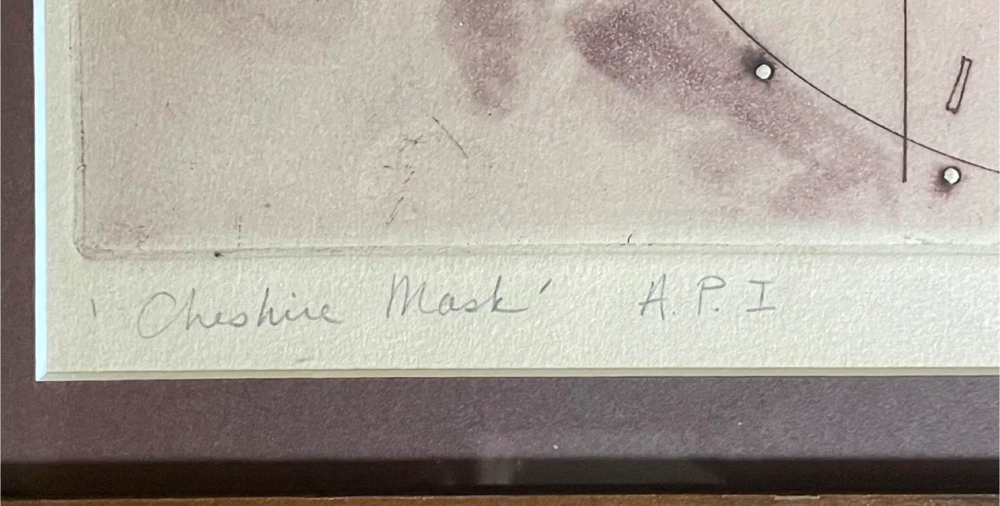 'Cheshire Mask' A.P.I SIGNED by Susan Hudson image indicator(4)