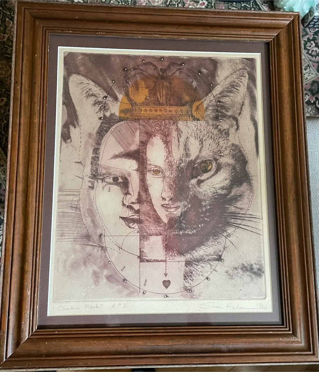 'Cheshire Mask' A.P.I SIGNED by Susan Hudson image indicator(2)