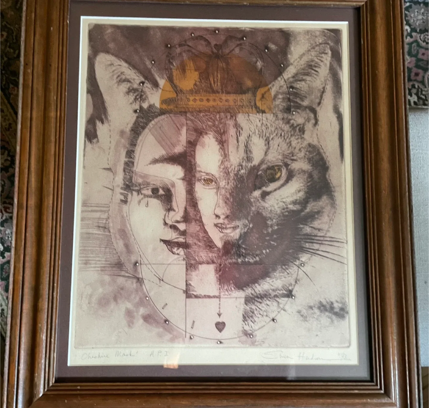 'Cheshire Mask' A.P.I SIGNED by Susan Hudson image indicator(5)